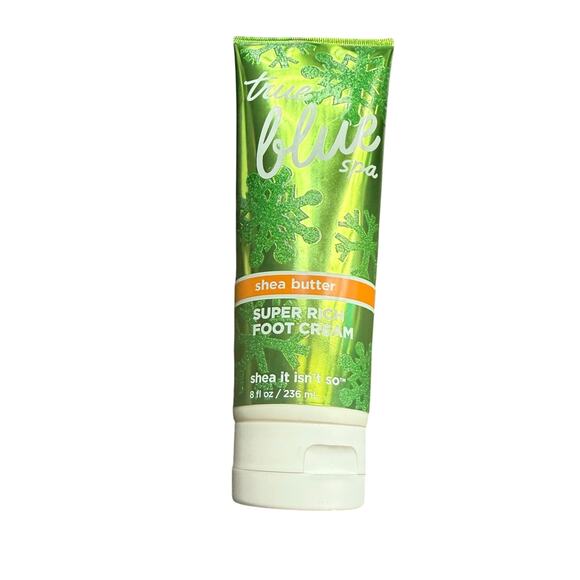 Bath & Body Works ~ True BLUE Spa Shea Butter ~ Super Rich Foot Cream 8 oz*Rare* - Picture 2 of 7